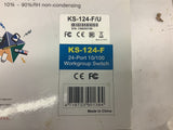 KTI KS-124-F 24-Port 10/100 Work Group Switch