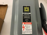 Square D H362 Heavy duty Safety Switch 60 Amp 600 Vac