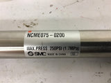 SMC NCME075-0200 Pneumatic Cylinder 250 PSI