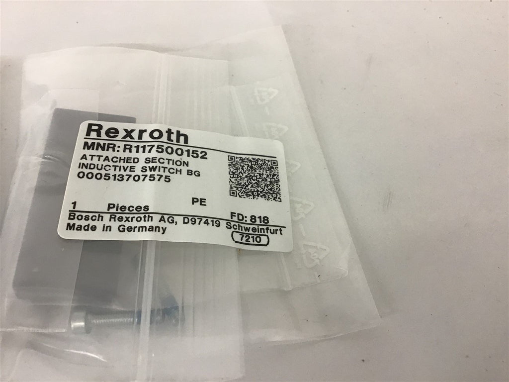 Rexroth R117500152 Attached Section Inductive Switch BG