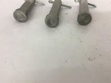 Steel Clevis Pins 3" Long 3/16" OD Lot of 3