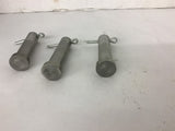 Steel Clevis Pins 3" Long 3/16" OD Lot of 3