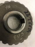 Helical Gear 3/4" bore 22 Teeth 1/4" Pitch