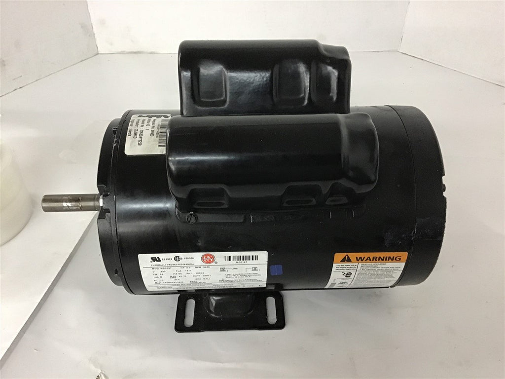 US Motor MC0197 3.7 HP AC Motor 230 Volts 3450 Rpm 56 Frame