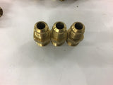 Fittings 9/16" Back ID x 3/8" Front ID x 1-5/8" L Lot of 19