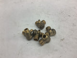 Brass Valve 1/2" x 3/8" x 1/8" Lot of 5