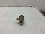 Brass Valve 1/2" x 3/8" x 1/8" Lot of 6