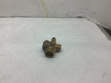 Brass Valve 1/2" x 3/8" x 1/8" Lot of 6