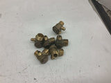 Brass Valve 1/2" x 3/8" x 1/8" Lot of 6