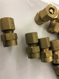 3/8" Brass Fittings Lot of 17