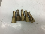 1/2"x1/8"x 1" Brass Fitting 3" OAL Lot of 5