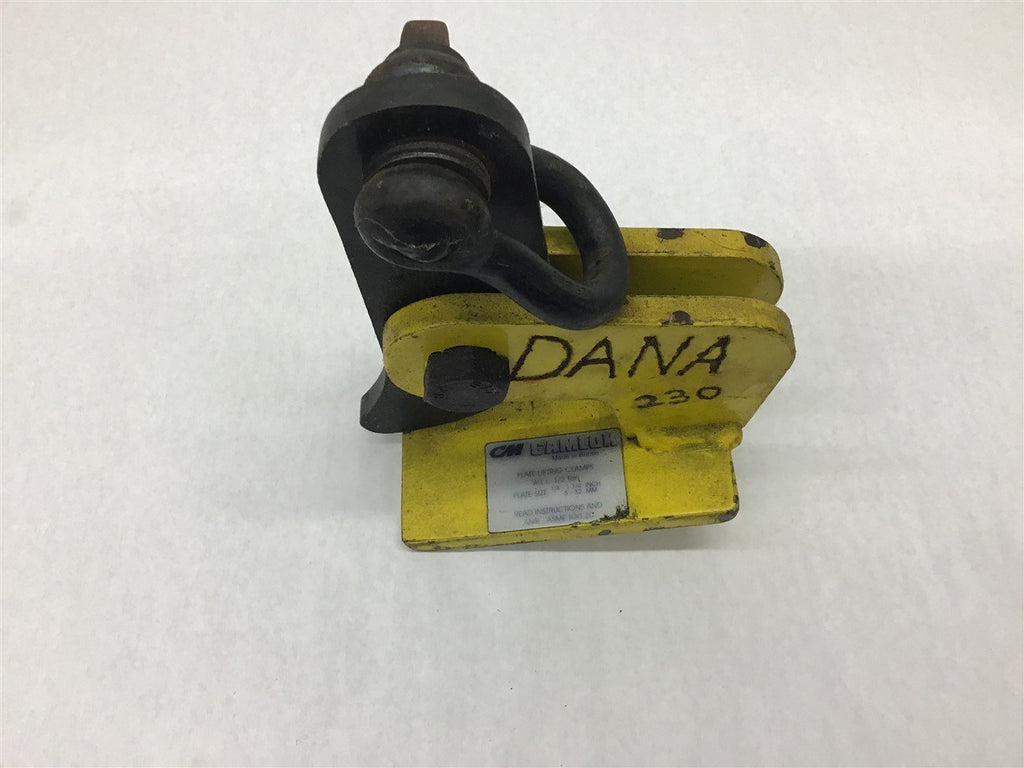 CM Camlok Plate lifting Clamps WLL 1/2 Ton Plate Size 1/4-1 1/4"