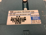 Mac 82A-GC-BKA-TM-DDAP-1DA Solenoid Valve 150 PSI w/TM-DDAJ-1DA 24 VDC 5.4 W