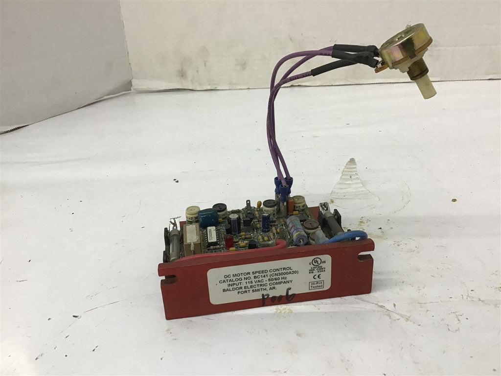 Baldor BC141 DC Motor Speed Control 115 Vac Input