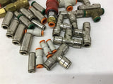 Hydraulic / Pneumatic Fittings Assorted Sizes Lot of 33