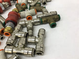 Hydraulic / Pneumatic Fittings Assorted Sizes Lot of 33