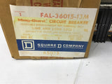 Square D FAL-360150-13M 15 Amp Circuit Breaker 3 Pole 600 Vac