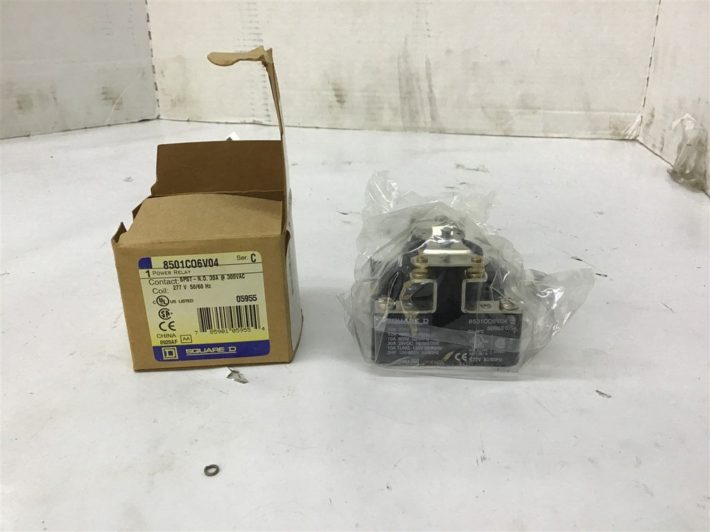 Square D 8501CO6V04 30A 300VAC Coil 277V 50/60Hz