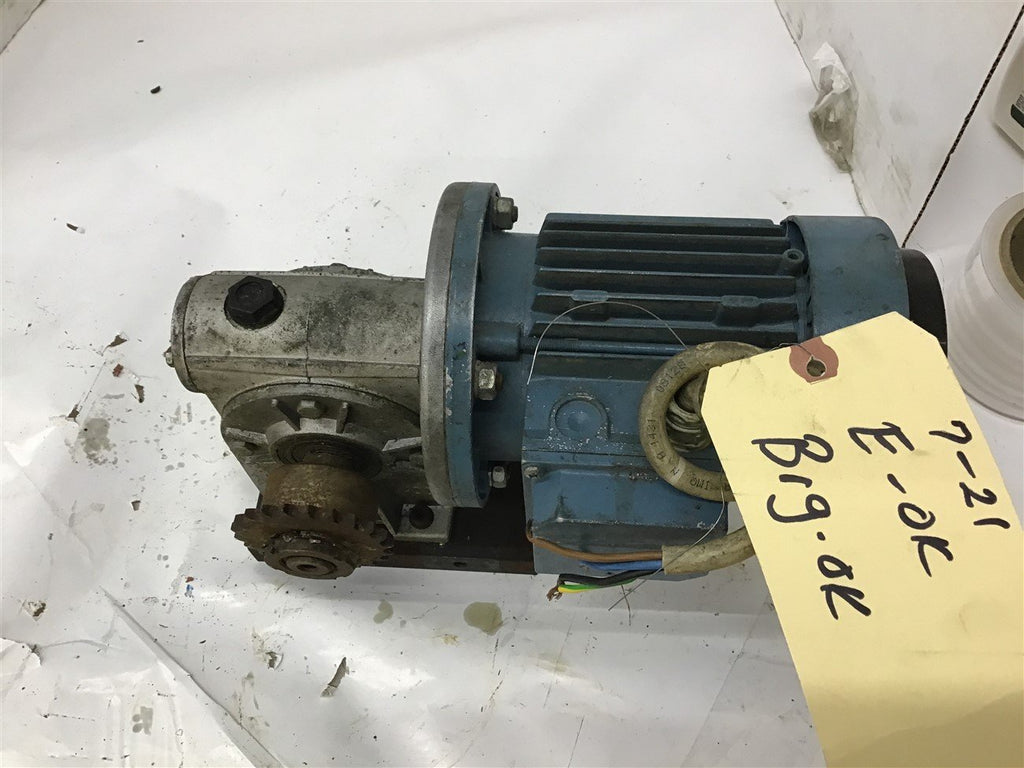 ABB MK129054-S .22 KW 280/480 V 1650 Rpm AC Gear Motor RMI40S