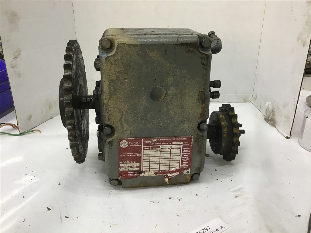 Turner Uni Drive F30-RJ.01OFF 1:1 Ratio Gear Reducer