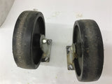 Non Swivel Wheels 8" OD x 2" W Lot Of 2