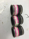 Plumb Quik 3"-3" PVC DWV Flexible Coupling Lot Of 3