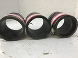 Plumb Quik 3"-3" PVC DWV Flexible Coupling Lot Of 3