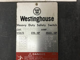 Westinghouse RHUN361 Safety Switch 30 Amp 600 V