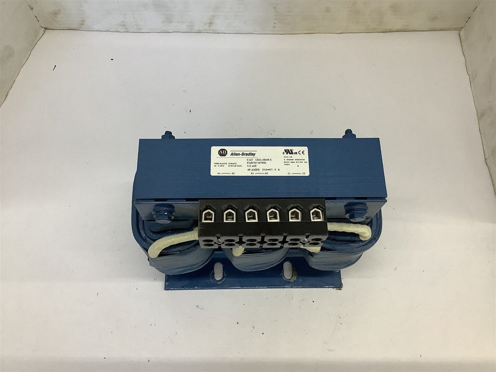 Allen-BRADLEY 1321-3R45-C 3 Phase Line Reactor 45 Amp 600 Volts