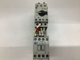 Allen-Bradley 100-C16*10 Contactor w/ 140M-C2E-B40 Breaker and Relay Switch