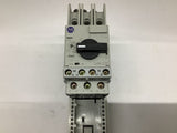 Allen-Bradley 140M-C25-B63 Breaker 4.0-6.3 Amp w/ Relay Contactor Switch