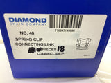 Diamond No 40 Connecting Links Lot Of 18