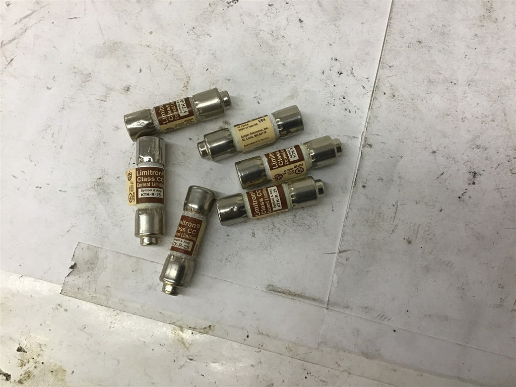 Limitron KTK-R-25 25 A Fuse Lot Of 6