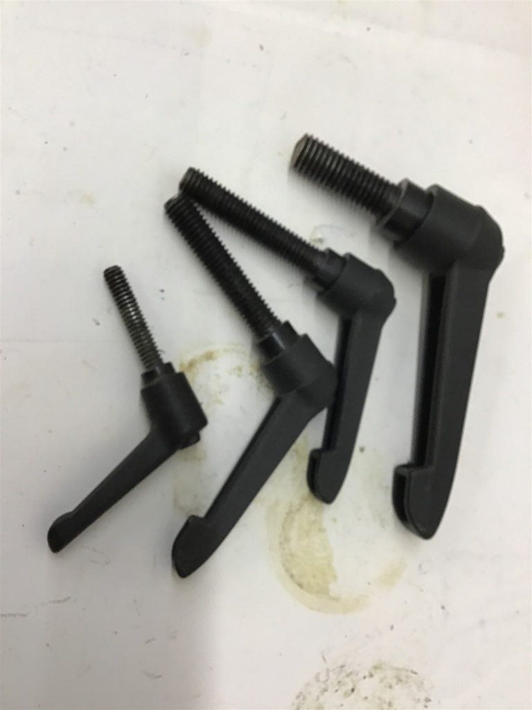 Black Adjusting Lever Handles Plastic Lot Of 4