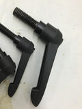 Black Adjusting Lever Handles Plastic Lot Of 4