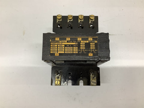 Square D S30021-839-50 250 VA 480 Pri 120 Sec Transformer