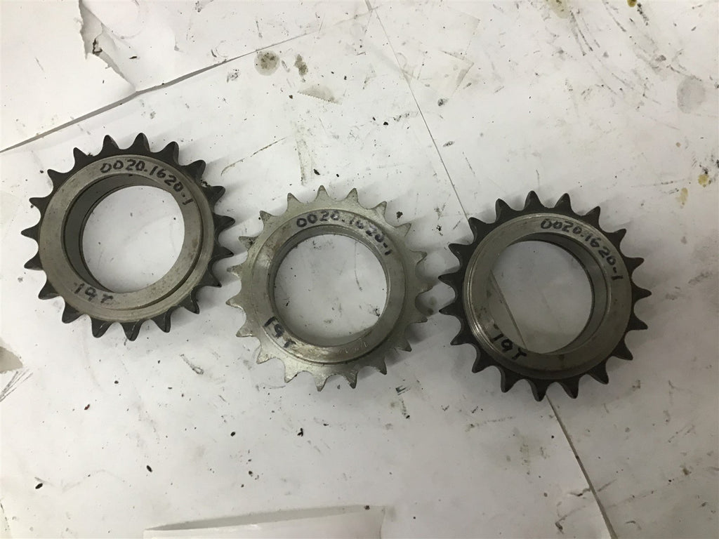 0020-1620-1 19 Teeth x 1-7/8" ID Sprocket Lot Of 3