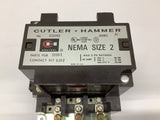 Cutler-Hammer C10d-1 Nema Size 2 Contactor 45 Amp 25 HP 120 Volt Coil