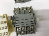 Idec RH4B-U 120 volt Relay With Base Lot Of 4