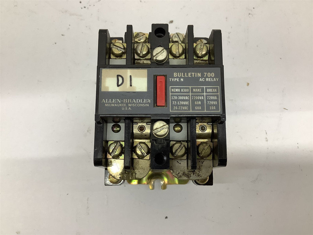 Allen-Bradley 700-N000A1 AC Relay 120 Volt