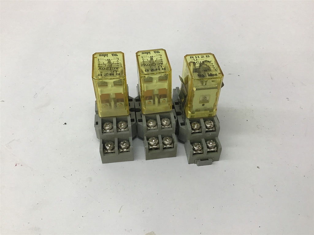 IDEC RH2B-U AC 120VRelay Lot Of 3