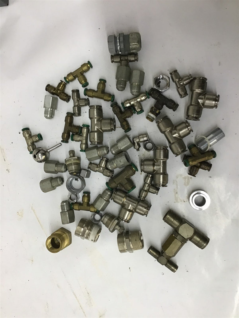 Various Fittings Sizes Ranging From 7/8" All The Way Down To 1/16" Lot Of 50