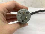 Arrow-Hart 15 Amp 125 Volt Male Plug w/ 20 Amp 125 Volt Female Plug