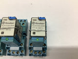 Finder 55.34.9.024.5040 Relay w/ Base 24 VDC Lot Of 4