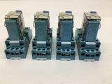 Finder 55.34.9.024.5040 Relay w/ Base 24 VDC Lot Of 4