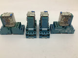 Finder 55.34.9.024.5040 Relay w/ Base 24 VDC Lot Of 4