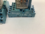 Finder 55.34.9.024.5040 Relay w/ Base 24 VDC Lot Of 4