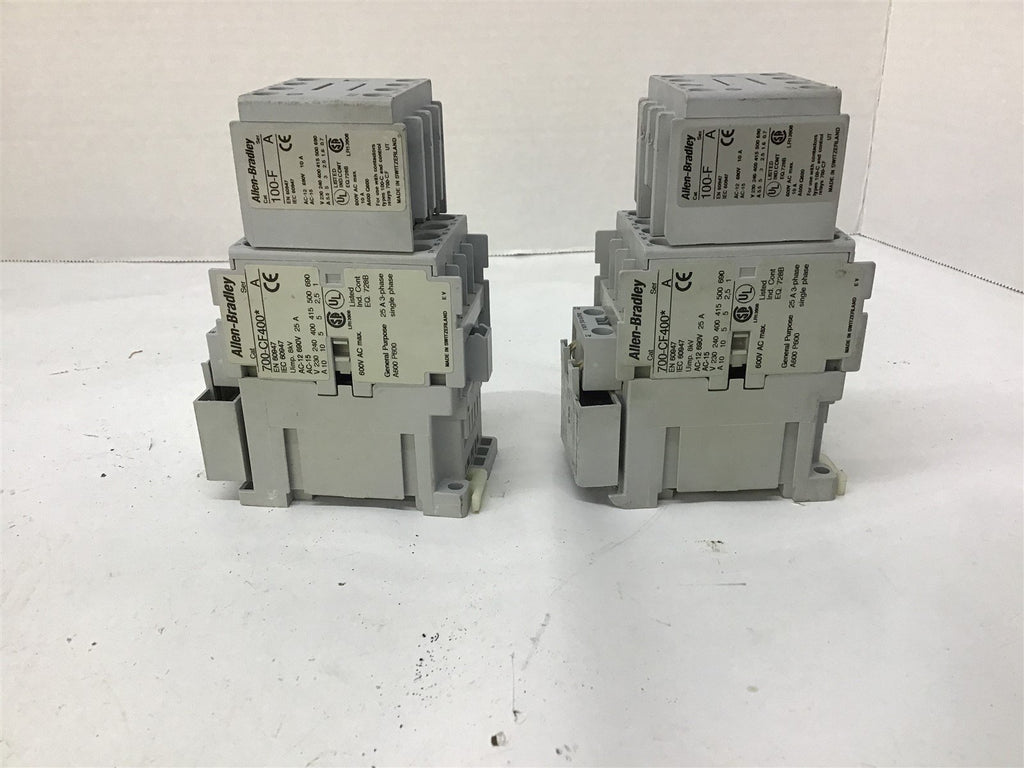 Allen Bradley 700-CF400 Control Relay 25 Amp Lot Of 2