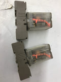 Kuhke UF3-110VAC1 250 VAC 4 A Relay With Base Lot Of 2