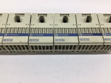 Telemecanique AB3-RV162U Terminal blocks Lot of 8 Mounted on Din Rail